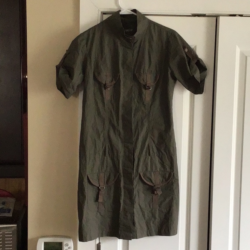 Ladies olive dress.